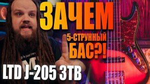Зачем тебе 5-струнная Бас-Гитара?! | LTD J-205 3TB Обзор