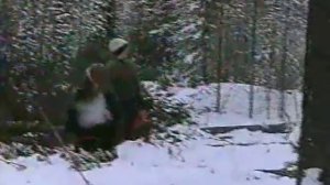 CRAZY Лесорубы. Валка леса зимой.