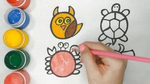 Рисуем животных! Из кружочков рисуем животных! Draw the animals! From the circles we draw animals!