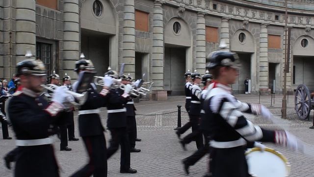 Change of guard in the Royal Palace Stockholm