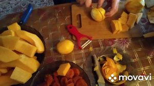 деревенские будни/ варенье из тыквы, с курагой, лимон? и апельсин