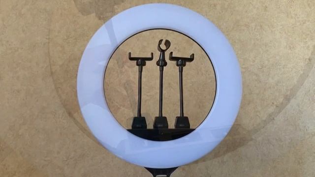 Кольцевая лампа 46 см + усиленый штатив смотреть онлайн