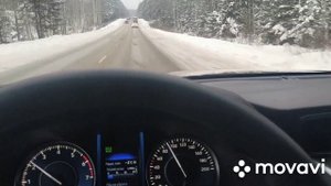 Замер#1 расход топлива зимой по трассе в Экорежиме (ECOmode), 92 бенз. Toyota Fortuner. BLACKBLACK