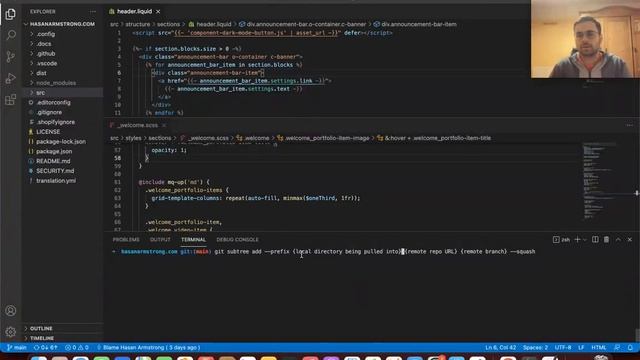 Shopify Git subtree strategy tutorial: Managing source code and compiled code (with branches) смотреть онлайн