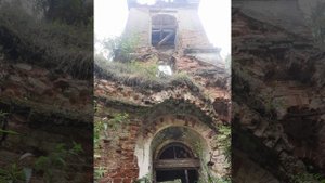 Разрушенный храм Калужской области.бывшее село Полеи