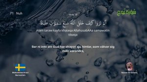 Quran 71 - Nuh | Svenska | Quran Swedish