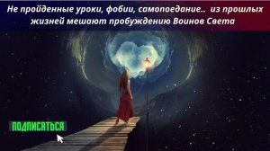 Не пройденные уроки, фобии, самопоедание.. из прошлых жизней мешают пробуждению Воинов Света