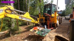 Демонтаж, ремонт и установка каретки на New Holland lb115 b