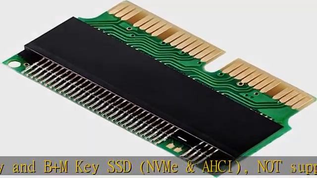 M.2 NVME SSD Convert Adapter, 12+16pin M.2 NGFF M-Key SSD Convert Card for MacBook Air Pro Retina M смотреть онлайн