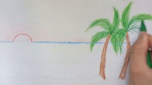 How to draw summer/Как нарисовать лето