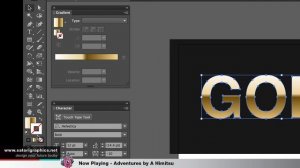 GOLD TEXT EFFECT ILLUSTRATOR TUTORIAL - Gold †㉫x† - MAKING GOLDEN TYPOGRAPHY