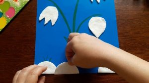 Цветы из ватных дисков. Весенние поделки своими руками.DIY. Crafts with paper