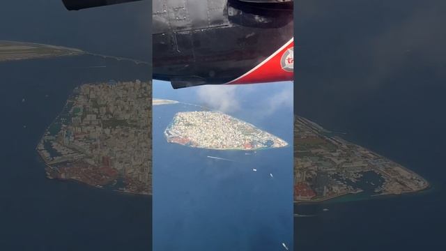 View of Malé city by Trans Maldivian Airways