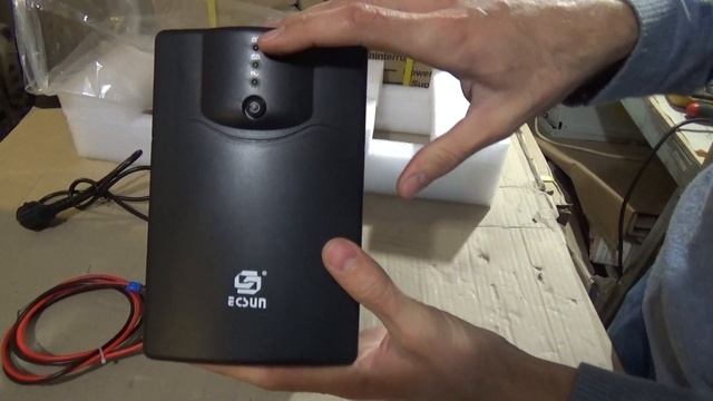 Обзор источника бесперебойного питания ECSUN 500 МФ смотреть онлайн