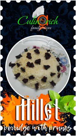 Millet porridge with prunes - right recipe from «Culinarich»