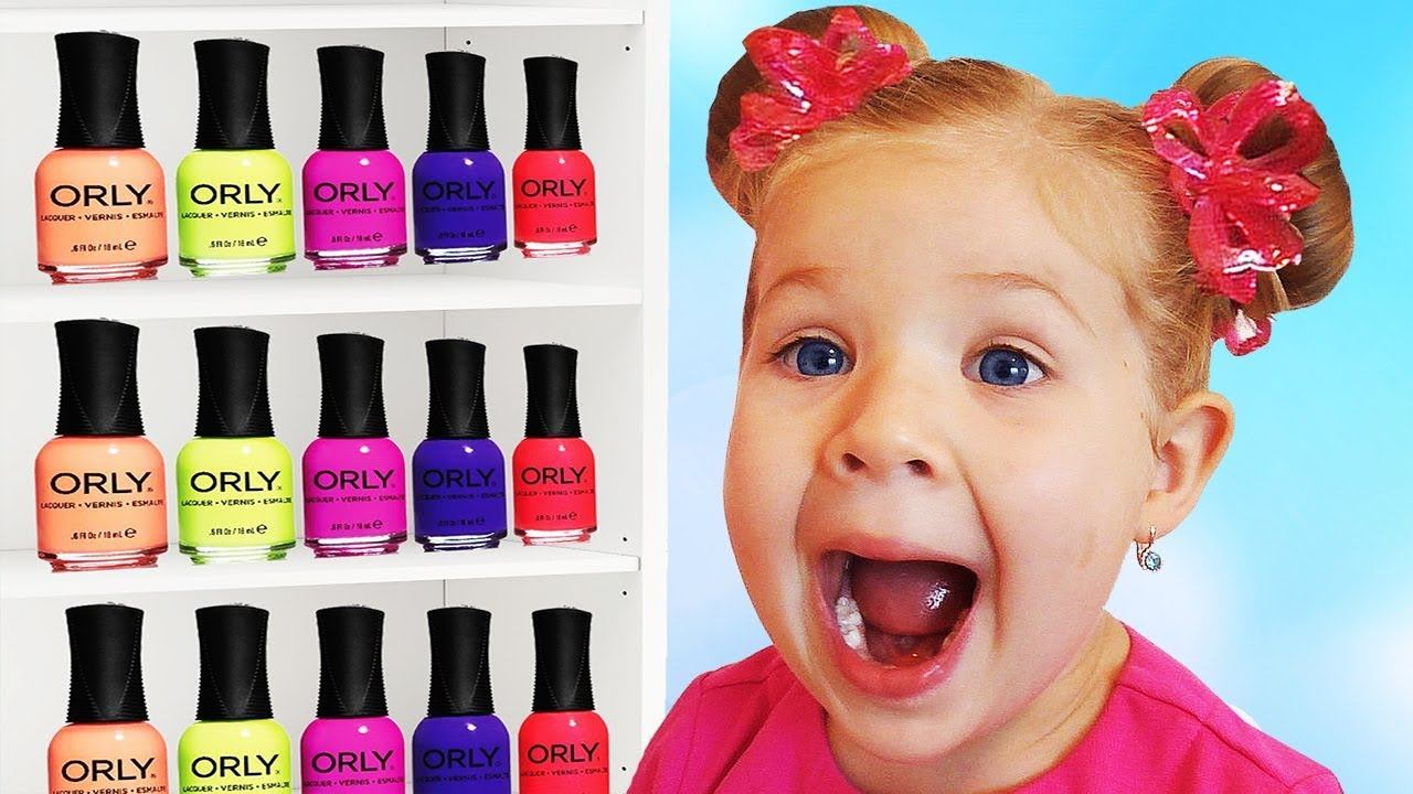 Learn Colors with Nail Art designs Colors for kids nursery rhymes Baby songs for children