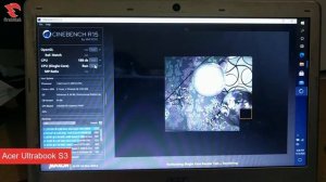 Intel Core i7 3537U Cinebench Benchmark R15 score on Acer Ultrabook S3
