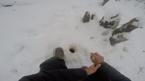 Оснастка для зимей рыбалки крючок с  свободным подвесом бусинки, видео rybachil.ru .mpg