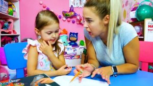 3D Ручка Рисуем Радугу Разгадываем Веселый Кроссворд! Амелька умнее мамы?