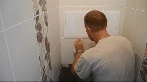 Люк в коробе с плиткой