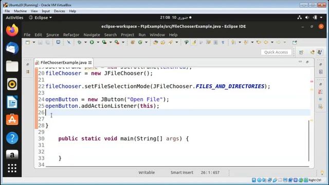 JFileChooser example in Java GUI Swing смотреть онлайн
