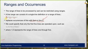 Session 17 Editing with sed | Linux Programming | Linux Application Programming