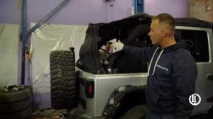 Jeep Wrangler замена жесткой крыши на мягкую. Тестируем Джип Вранглер с брезентовой крышей.