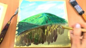 РАЗВИВАШКА для детей и родителей! Пейзаж "Лужайка цветов" // Акриловая живопись! Рисование для ВСЕХ!