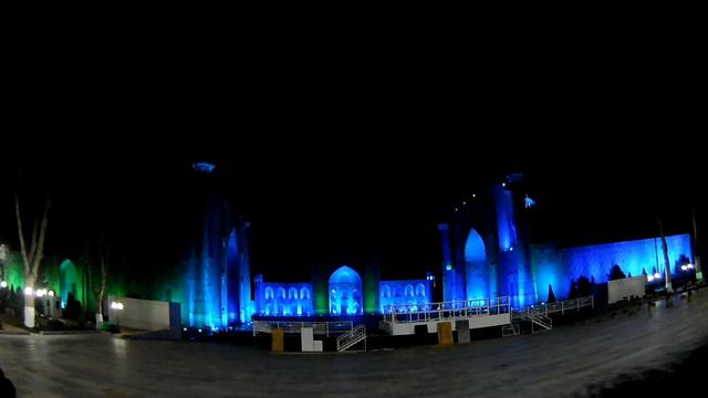 Самарканд. Световое шоу Регистана. смотреть онлайн