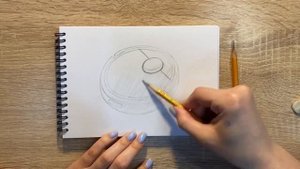 Как нарисовать робот пылесос карандашом | Рисунок для начинающих поэтапно