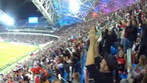 футбол с трибуны! гол Черышева! Россия Турция. Сочи 14.10.2018