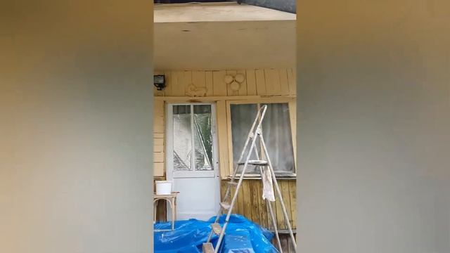 Красим веранду