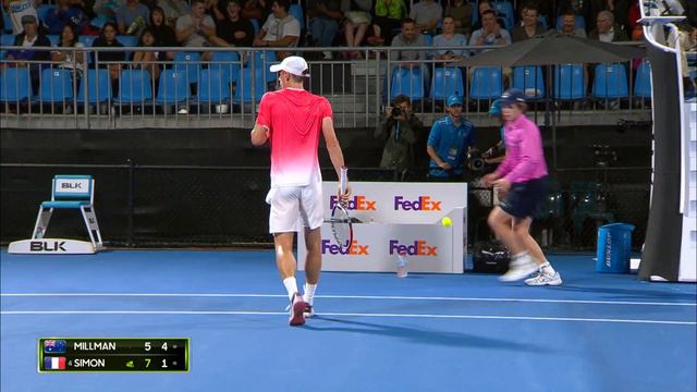 John Millman v  Gilles Simon match highlights (QF)