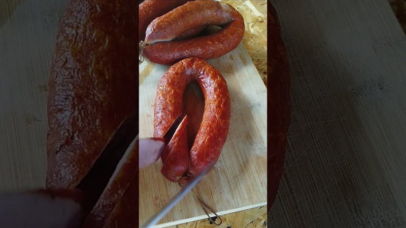Варено-копчëная домашняя колбаса