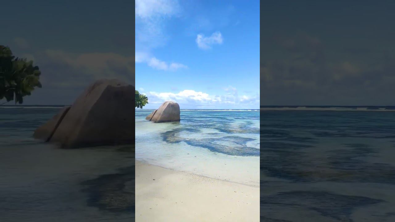 Скрытый пляж на Анс Сурс Д'Аржан/ Hidden Beach on Anse Source d'Argent