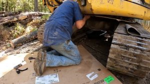 Excavator Breaks Down Loading Firewood! (Not Good!)