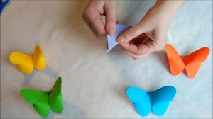 Оригами бабочка - Как сделать бабочку Видео для детей из бумаги? Video for kids Детский канал