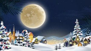 Weihnachts-Ambiente: Cartoon Live Wallpaper für Kinder | Weihnachtsmann in einem Rentierschlitten