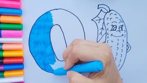 Алфавит.  Азбука. Учим букву О. Для детей.  Русские буквы.