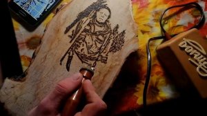 Выжигание по дереву. Портрет.