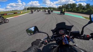 Проезд колонны МОТОМОСКВЫ по гоночному треку Moscow Raceway