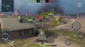 Игра в танки онлайн. Мир танков Т-34 с ходу вынес КВ-1.