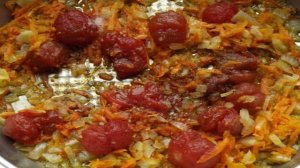 Куриный суп с рисом и маринованными помидорами