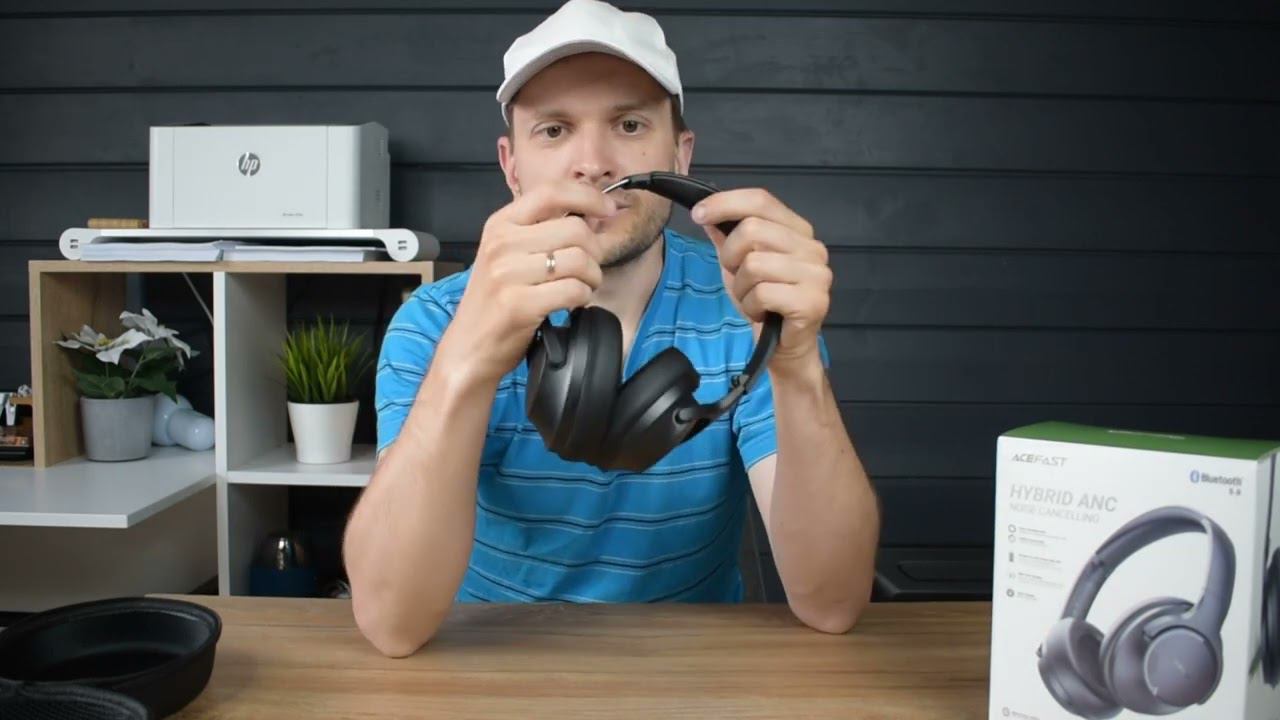 Беспроводные Наушники Acefast H1 Hybrid ANC с Активным Шумодавом смотреть онлайн