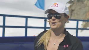 EXCLUSIVE Roger Federer vs. Lindsey Vonn alone on the glacier