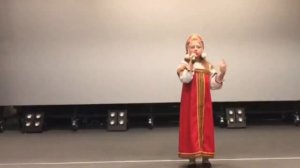 «Топится в огороде бане» исполняет Жадаева Мария 7 лет.