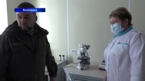 Денис Пушилин посетил волновахскую больницу, которую восстанавливает Ямало-Ненецкий автономный округ
