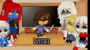 「 Undertale reaction to Frisk AU 」