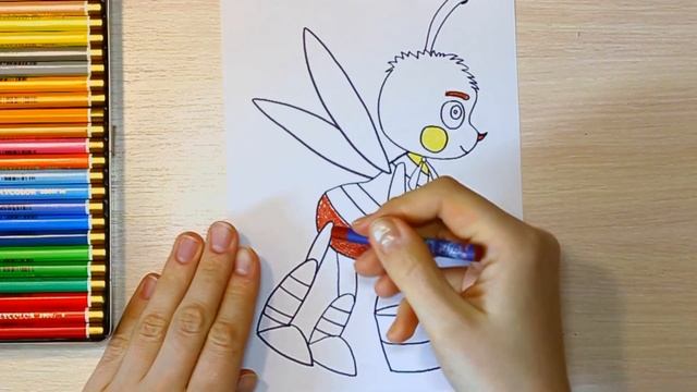 Как нарисовать Пчеленка! Раскраска Пчеленок! Лунтик! Урок рисования | How to Draw a Bee | Bees