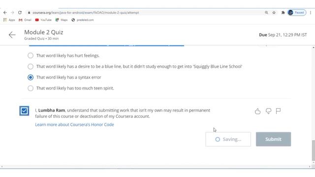 Java For Android Coursera Week 1  Quiz Answers | Programming Assignment: Geometry Calculations